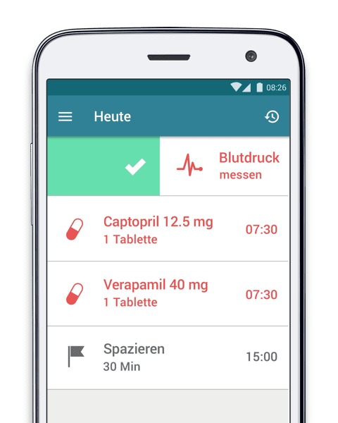 MyTherapy App für chronische Krankheit