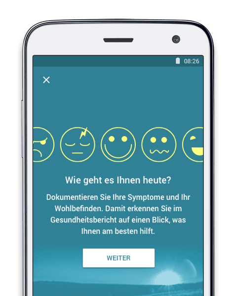 App Symptomtagebuch bei Coronavirus Herzkrankheit und Bluthochdruck MyTherapy