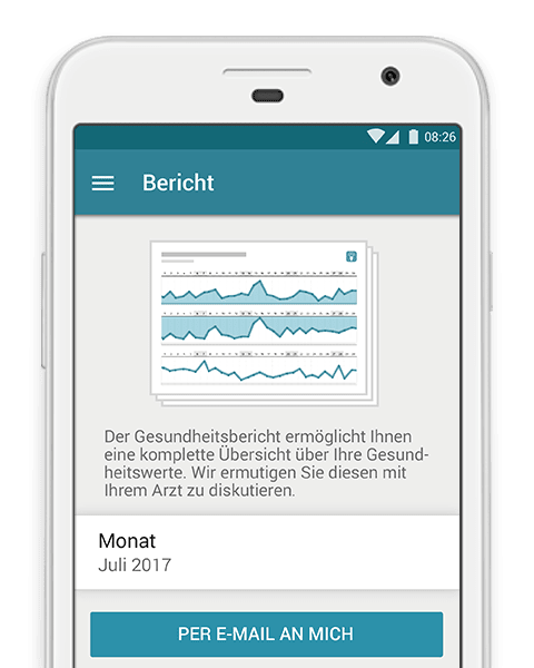 MyTherapy erstellt für Sie einen Gesundheitsbericht