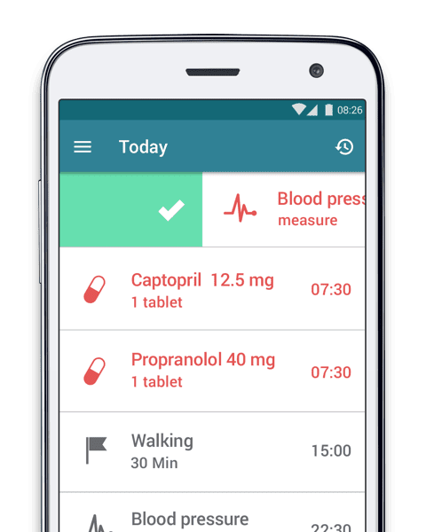 MyTherapy App reminds you to take your medication on time everytime
