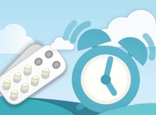 MyTherapy medication reminder and health tracker app alarm clock graphic