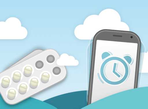 graphic of mytherapy medication reminder and health tracker app